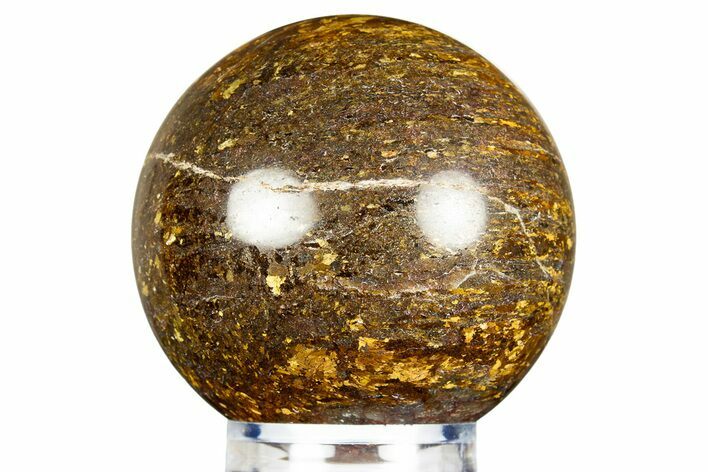 Golden Amphibolite Sphere - Western Australia #309152